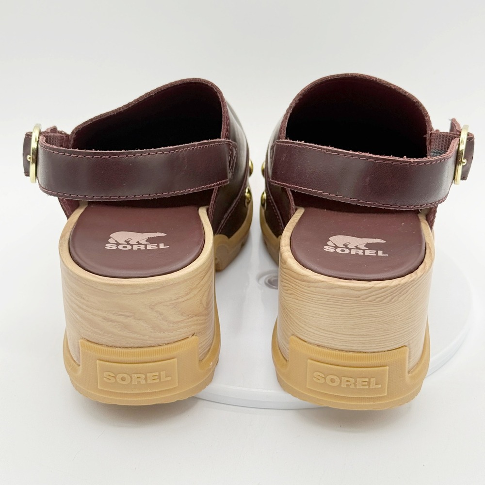 Sorel Roam N Clog RVT Size 11 Womens Redwood Sequoia Studded Slingback Platform - Picture 6 of 10